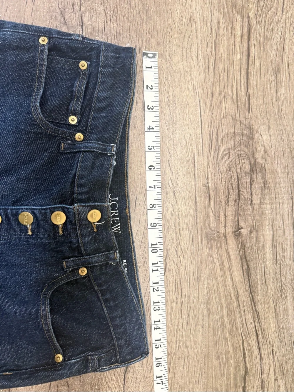 J crew High-rise flare jean with button fly size 30